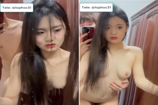 Sex gái xinh đụ nhau trước gương