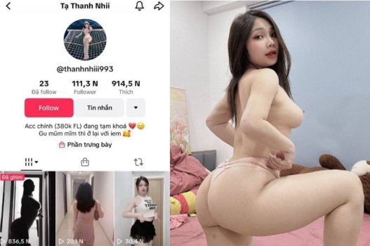 Sex vú to em Tạ Thanh Nhi nhún khỏe